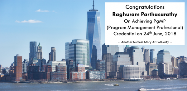 Congratulations Raghuram on Achieving PgMP..!