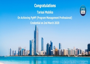 Congratulations Tarisai on Achieving PgMP..!