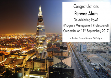 Congratulations Perwez on Achieving PgMP..!