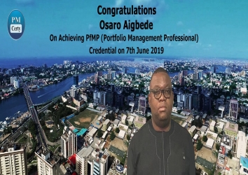Congratulations Osaro on Achieving PfMP..!
