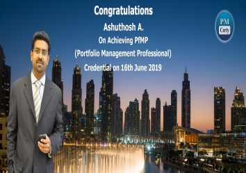 Congratulations Ashuthosh On Achieving PfMP..!